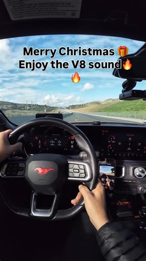 Orkun Baydar on Instagram: "Merry Christmas 🎁 Enjoy the beautiful sound of Mustang Gt V8 6 speed manual transmission. #mustang #mustanggt #fordperformance #corsaperformance #sportscar #auto #car #v8 #ford #exhaust #fastcars #fast #fordmustang #orangecounty #california #laderaranch"
