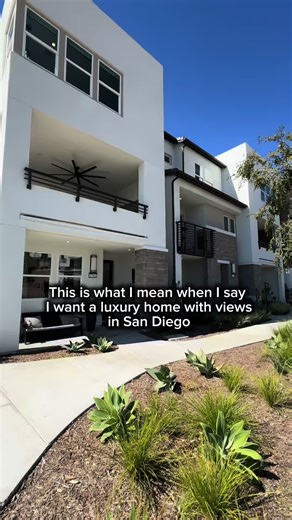 📍 FOR SALE IN SAN DIEGO, CA This is exactly what I picture when someone says they want luxury townhome living with mountain views in San Diego. These beautifully designed townhomes feature open-concept living, large windows that bring in natural light, and surrounding mountain views that make the home feel peaceful and elevated. The layout is modern and functional with spacious living areas, designer finishes, and outdoor space to enjoy the scenery. It’s the perfect blend of luxury, comfort, an