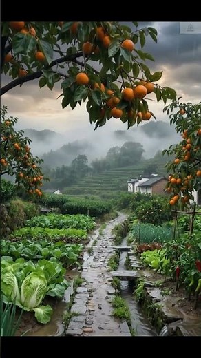 Most Beautiful Rainy Village 🌧️ Longjing Tea Terraces 4K
