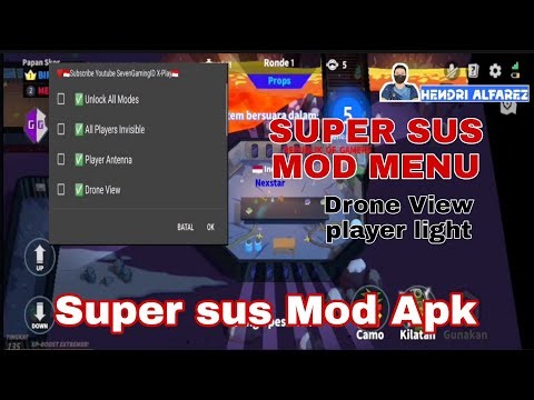 SUPER SUS MOD MENU TERBARU- DRONE VIEW - SUPER SUS MOD APK