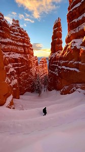1.8K views · 65 reactions | Snow covered Bryce Canyon at sunrise with @jj.trailwalker The frigid mornings here in the winter are always worth it for some of the most incredible sunrises. This morning was just above 0 degrees Fahrenheit but worth every second. . #bestintravel | Best In Travel | Facebook