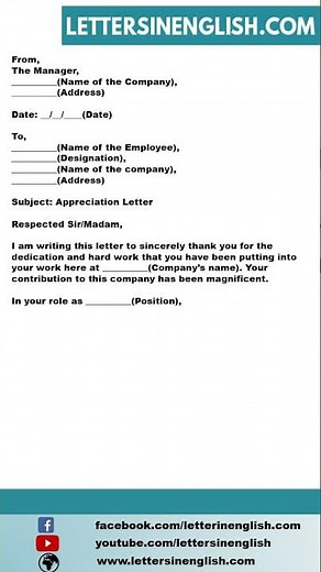 Thank You Letter to Employee for Hard Work