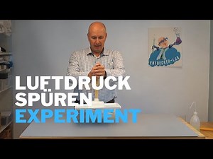 Feel the air pressure - an experiment to try at home