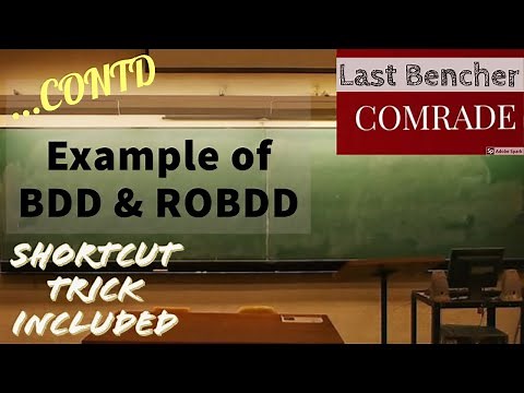 ROBDD Example | Full adder example in BDD and ROBDD | Shortcut included | BDD example