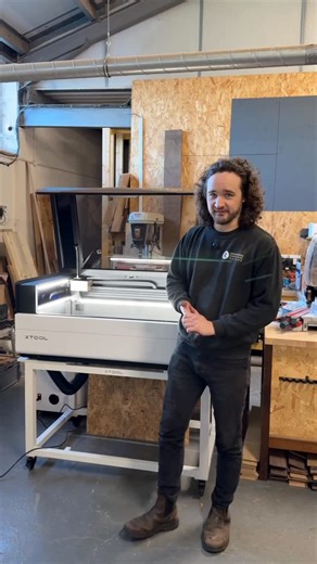 Matt Estlea on Instagram: "Testing the new @xtool.official P3 against their older model, the P2 ⬆️💪 We rely on our lasers daily for cutting out packaging for products, templates for project and jigs, and customising products and merchandise. The added speed the P3 gives us is invaluable for our workflows, allowing us to process faster than ever before."