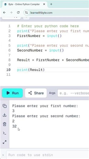 Why Does 3 + 2 = 32?! 😳 (Python Bug)