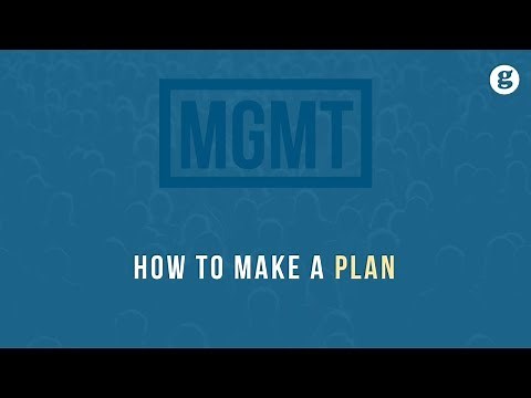 How to make a Plan