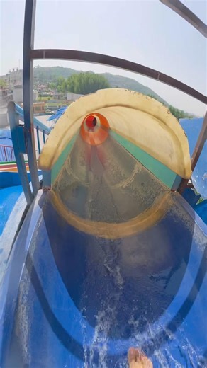 Waterslide parkour free running PoV 🥳#waterslides #parkour #playground #shortslife