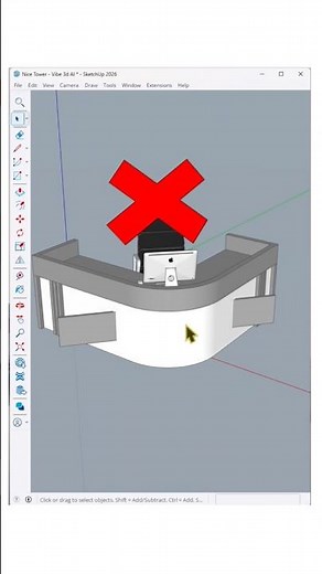 SketchUp → AI Render in Minutes ✨A simple 3D model can turn into a clean, realistic architectural