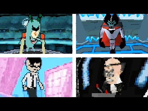 Nicktoons Unite - All Boss Fights (Nintendo DS)