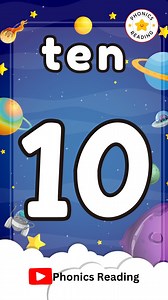 Number spellings. Number names. one to ten. | Phonics Reading