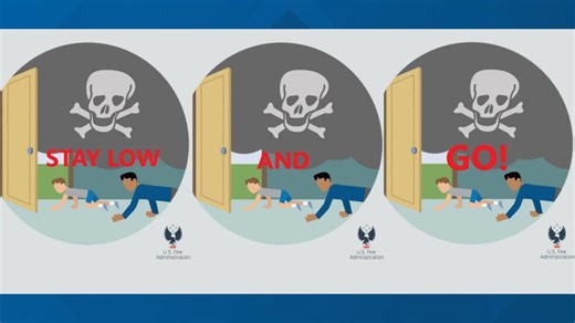 The new fire safety message: Stay low and go