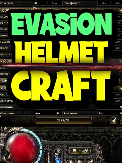 Evasion Helmet Craft Ends in Tragedy | PoE 2 #evasion #helmet #craft #poe2 #crafting