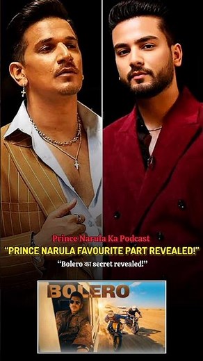 “Prince Narula ने बताया मेरा favourite part of Bolero song ❤️🎶 #shortsfeed #ytshorts #podcast #song