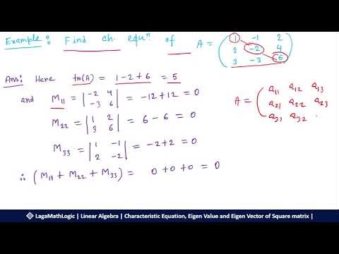 Engineering Math Eigenvalues & Eigenvectors and Characteristic Equn. of a Square Matrix | B.Sc Maths