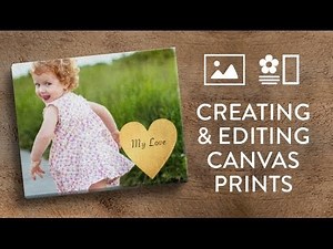 Creating a canvas print in Snapfish