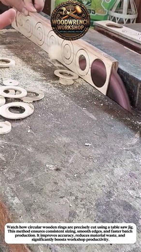 Smart Wood Ring Cutting Technique | Table Saw Precision Process #usashorts #usa #woodworking