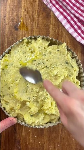 Cold potato tart with salmon, tuna, and cherry tomatoes #ilcaldosaporedelsud