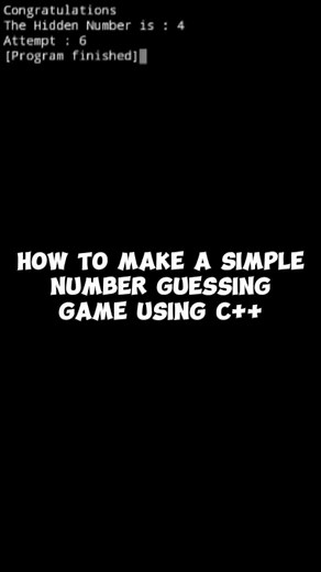 How to Make a Simple Number Guessing Game Program Using C #cpp #codi...