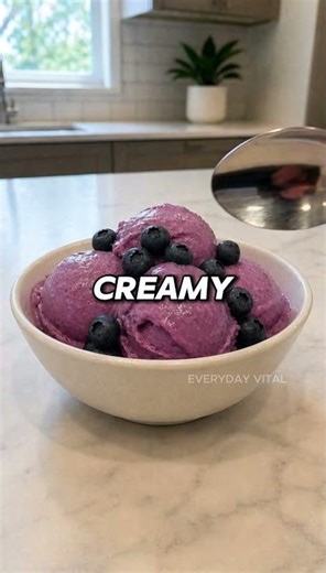 Healthy Blueberry Ice Cream?! 🫐🍦 Creamy, Fruity & Easy!