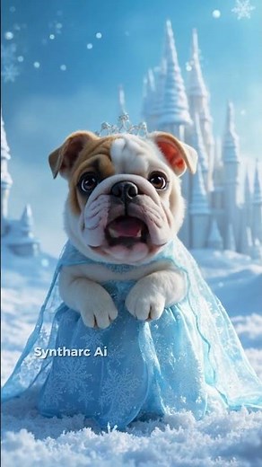 Bulldog Elsa Sings "Let It Go"?! 🐶❄️👑 | Frozen Vibes Unleashed! #frozen #dog #dogsinging #doglover