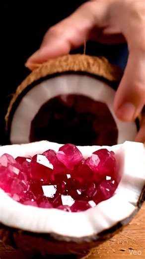 Cutting a Coconut… But There’s a Ruby Inside 😳🥥 #satisfying #relax #4k