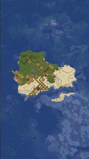 Minecraft Island Village Seed for 1.21.4! (Java Edition)