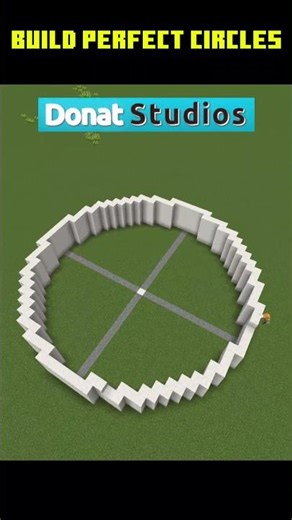 99% of Minecraft Players Build Circles Wrong… Do This Instead #shorts #tutorial #minecraft
