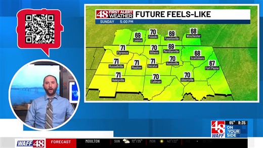 48 First Alert Weather Meteorologist Eric Burke talks about the overnight cold front coming to the Tennessee Valley. | WAFF 48 News