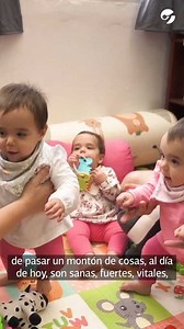 362K views · 6.5K reactions | Victoria, Julieta y Delfina Chainski Catalá nacieron el 25 de julio del 2020 en el Sur del Gran Buenos Aires. Las trigemelas genéticamente idénticas son un caso que se da cada 200 millones de embarazos. Este domingo festejan su primer cumpleaños, están más sanas que nunca y cada día se transforma en una anécdota nueva. Más: https://clar.in/3eUvCV8 | Clarín | Facebook