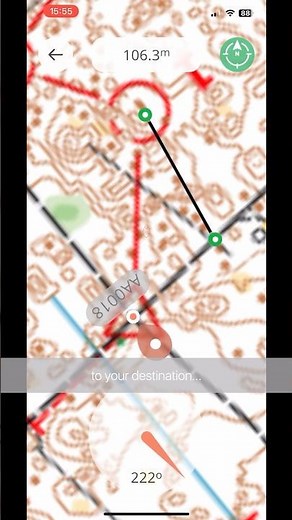 HT-16 How to use the MAP, COMPASS and RULER in the app #orienteering #orienteering_pro