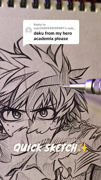 How to Draw Deku from My Hero Academia | Anime Art Tutorial