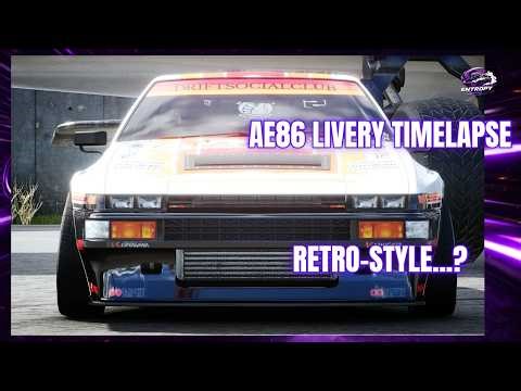 AE86 RETRO Timelapse - CarX Street - #carxstreetpc #timelapse #livery #gameplay #ae86 #fyp #retro