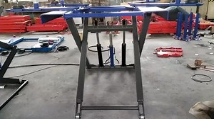 Cheap Price Hydraulic Super Thin Car Lifter Got in Stock 1.2m Height Double Side Lock Outdoor Vehicle Movable Lifting Jack