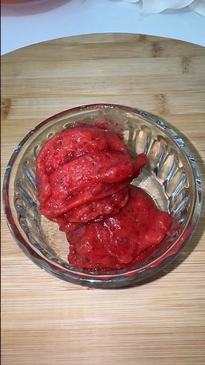 Strawberry Sorbet 🍓 #food #cooking #sorbet