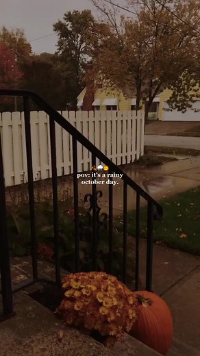 Cozy Autumn Rain: A Rainy October Day POV
