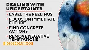 87% of adults say it feels like there has been a constant stream of crises over the last two years, according to a survey. Social psychologist Heidi Grant, PhD says human brains aren’t “built” to deal with such uncertainty — and shares how “labeling your emotion” can be a powerful coping tool. https://cbsn.ws/3AGA7y4 | CBS Mornings