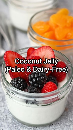 Michelle Tam 譚穎怡 on Instagram: "Need a cool and creamy summer treat? My 5-ingredient copycat Melo Melo Coconut Jelly is the perfect dairy free dessert! Comment MELO below and I’ll DM you the recipe! Or you can get the recipe here: https://nomnompaleo.com/coconut-jelly My version happens to be paleo, dairy-free, refined sugar-free, and Asian mom approved!"