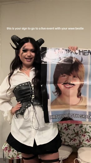 @Mofreakinsunflowerr when’s our next event bestie? 👁️👁️#wwe #wwetiktok #wweraw #dominikmysterio #wwefan