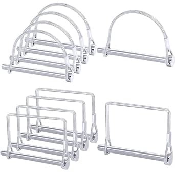Amazon.com: Twidec/10Pcs Pto Pin Shaft Locking Pin 1/4" x 2-3/4" Safety Pins Heavy Duty Trailer Hitch Pin Lock Silver Trailer Coupler Pin for PTO Farm Lawn Garden Hitches Wagons Trailer connectors N-052-10PCS-W : Patio, Lawn & Garden