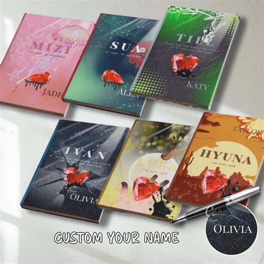 Personalised Alien Stage Hardcover Journal/spiral Notebook,custom Name Planner Diary Memo Kpop Anime ALNST Ivantill Mizisua Hyuluka Fan Gift