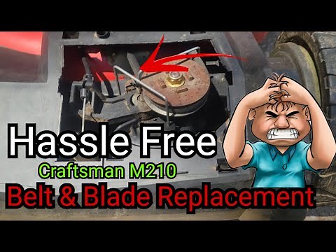 How To Replace The Belt And Blade On A Craftsman M210 Self Propelled Lawnmower