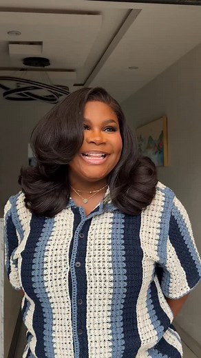 A custom made wig unit done to perfection for a ghl woman🤩 The layers, style and attention to details! We absolutely love 🔥🔥 16” 300g paired with 6*6 Hd lace closure 725,000 current price We deliver worldwide 🌎 | Gracehairline1