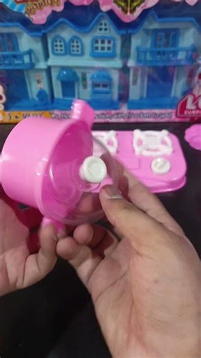 Satisfying With Unboxing Redpink Kitchen Pink Set Toys #shorts