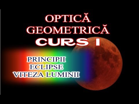 NOȚIUNI INTRODUCTIVE; ECLIPSE (CURS DE OPTICĂ GEOMETRICĂ_0I)