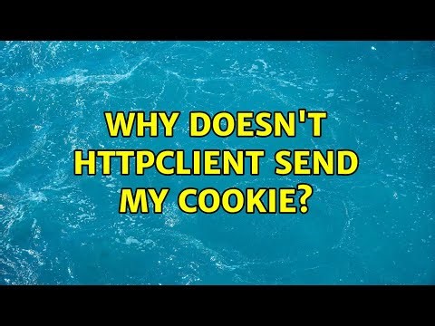 Why doesn't HttpClient send my Cookie? (2 Solutions!!)