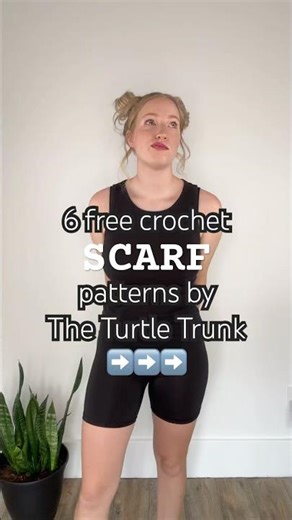 Check out these 6 free crochet scarf patterns by The Turtle Trunk!