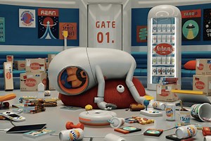 A lazy deliveryman becomes an alien destroyer in short animation ‘JohnnyExpress’