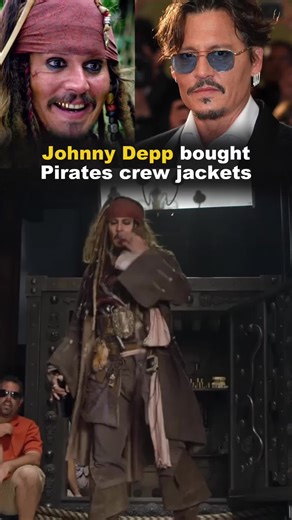 Johnny Deep bought pirates crew jackets #johnnydepp #celebrity #piratesofthecaribbean #fyp #usa