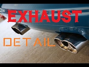 Car Exhaust cleaning - How to clean and polish exhaust tips pipes